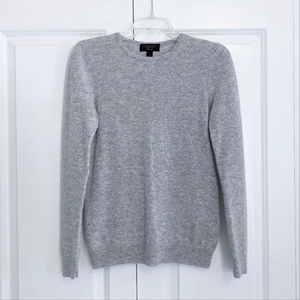 Charter Club 100% Cashmere Gray Crewneck Sweater
